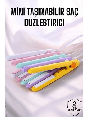 SÜS Mey Ithalat® 180°C Isı ve Uzun Süre Kalıcı Düzlük Sağlayan Mini Saç Düzleştirici