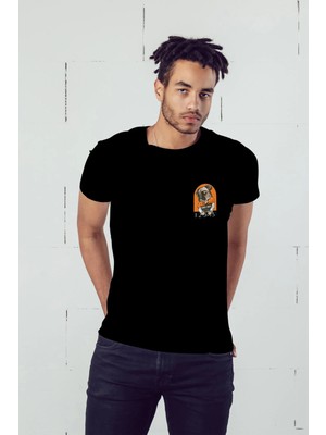 CC Collection Cool Dog Baskılı Erkek Oversize T-Shirt