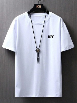 CC Collection Ny Baskılı Unisex Oversize T-Shirt
