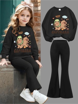 CC Collection Kız Çocuk Kışlık Kalın Ispanyon Paça Capybara 2'litakım