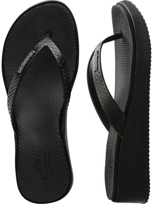 Havaianas Slim High Platform Siyah Kadın Terlik 35