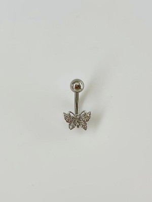 Mestore Kelebek Detaylı Göbek Piercing