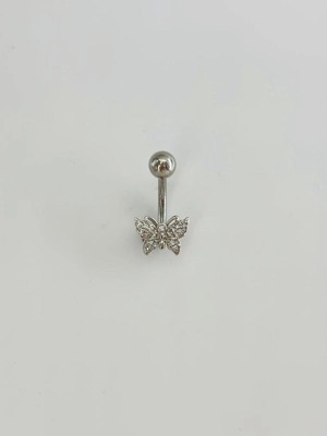 Mestore Kelebek Detaylı Göbek Piercing