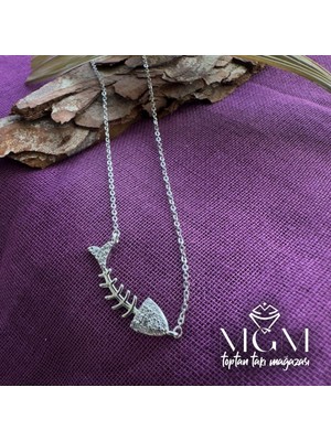 Mestore Zirkon Taşlı Kolye