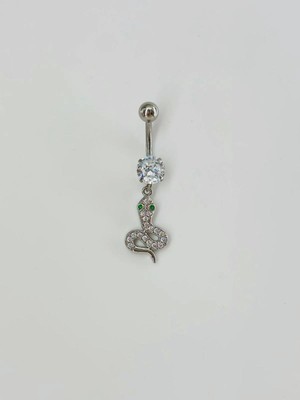 Mestore Yılan Detaylı Göbek Piercing