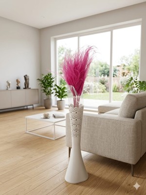 Birlik Fuşya  Stipa  Tüy  Otu 65  cm Özel  Seri