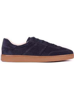 Shoetyle - Hakiki Süet Deri Lacivert Renk Erkek Sneaker - 666-SH-10-129