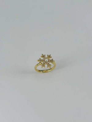 Mestore 14 K Gold Kaplama Zirkon Taşlı Yüzük