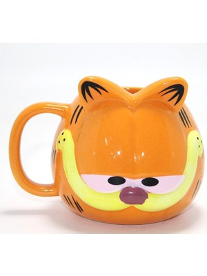 Mestore 3D Garfield Tasarımı Porselen Kupa Bardak ALK4511