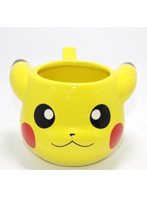 Mestore Pokemon Pikachu 3D Kabartmalı Karakter Tasarımlı Kupa Bardak ALK4549