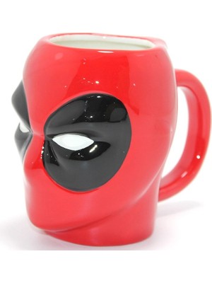 Mestore Marvel Deadpool 3D Kabartmalı Karakter Tasarımlı Kupa Bardak ALK4548