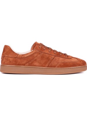 Shoetyle - Hakiki Süet Deri Taba Rengi Erkek Sneaker - 666-SH-10-129