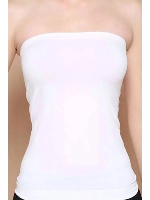 Pileli Store Pilelistore Elite Life  Dikişsiz Askısız  Beyaz Atlet 852