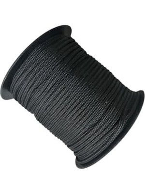 Paracord 2 mm Paraşüt Ipi 10 Metre Siyah Tek Ebat