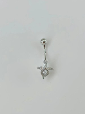 Mestore Çiçek Detaylı Göbek Piercing