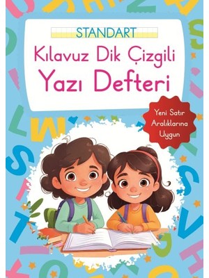 Lisinya Kılavuz Dik Çizgili Yazı Defteri Büyük Boy - Mavi