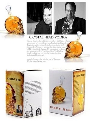 Mestore 1000 ml Crystal Head Kuru Kafa Içecek Şişesi