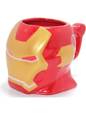 Mestore Marvel Iron Man 3D Kabartmalı Kask Tasarımlı Kupa Bardak ALK4541
