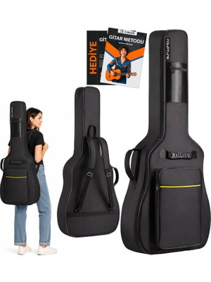 Fourtune Atlas Elektro Gitar Kılıfı Kalın Taşıma Çantası (Eğitim Metodu Hediye)