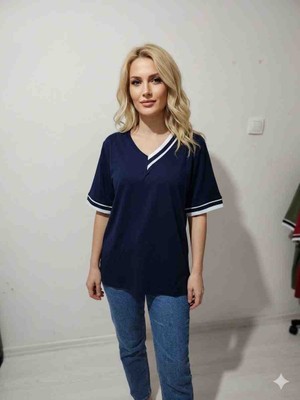 Moda Vyaka Tshirt Viskon Lacivert