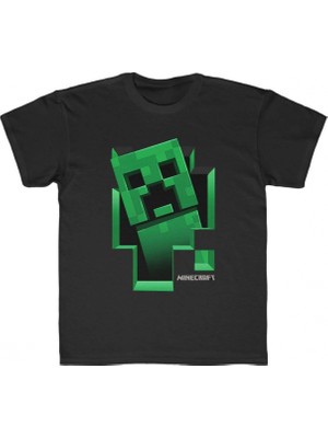 Pileli Store Baskılı T-Shirt - Siyah -