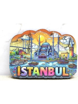 Colezium Ahşap Istanbul Temalı Magnet ALK4366