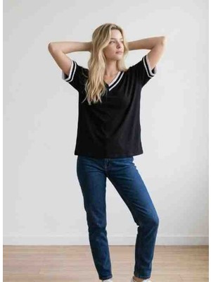 Moda Vyaka Tshirt Viskon Siyah