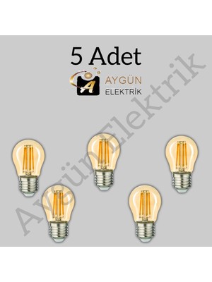 Cata Aygünelektrik CT-4283 Rustik LED Ampul 4W Amber Işık E27 Duy