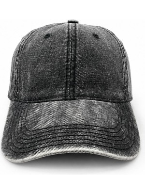 Aydın Şapkacınız Unisex Yıkanmış Eskitme Şapka %100 Pamuk Ayarlanabilir Vintage Baseball Cap
