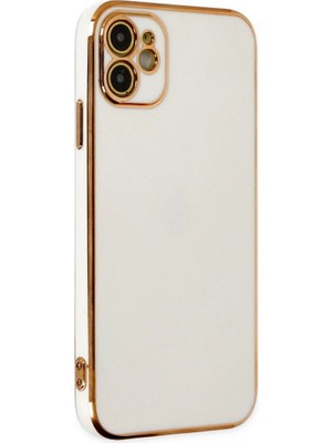 Mestore Apple Iphone 12 Kılıf Volet Silikon - Beyaz
