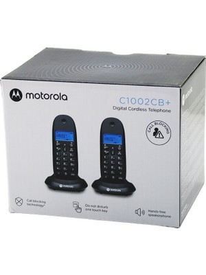 Svoria Store 2pcs Siyah Dijital Kablosuz - Telsiz Telefon Arayan No Görme 50 Hafıza C-1002CB (5517)