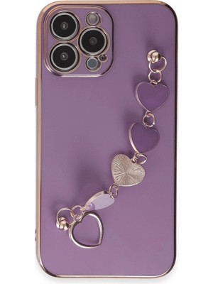 Mestore Apple Iphone 13 Pro Kılıf Esila Silikon - Mor