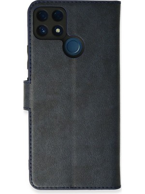 Mestore Realme C25 Kılıf Trend S Plus Kapaklı Kılıf - Lacivert