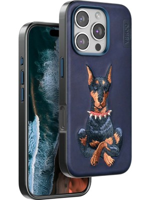 Mestore Venco Apple Iphone 16 Pro Perma Desenli Kapak - Lacivert