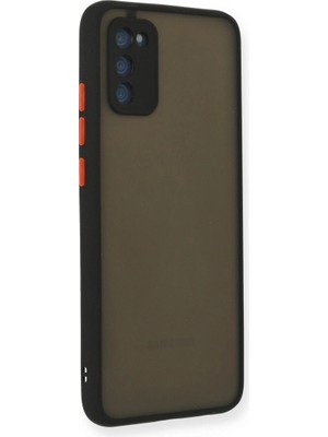 Mestore Samsung Galaxy A02S Kılıf Montreal Silikon Kapak - Siyah