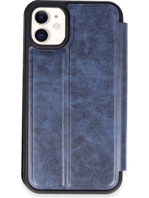 Mestore Apple Iphone 11 Kılıf Flip Cover - Lacivert