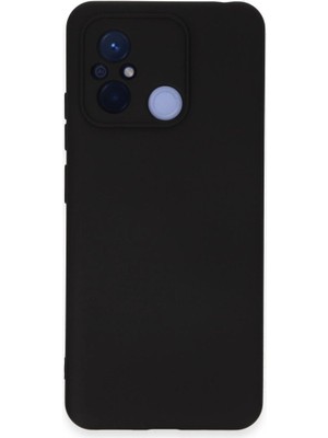 Mestore Xiaomi Redmi 12C Kılıf Nano Içi Kadife Silikon - Siyah