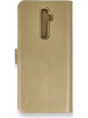 Mestore Oppo Reno 2z Kılıf Trend S Plus Kapaklı Kılıf - Gold