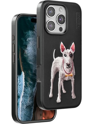 Mestore Venco Apple Iphone 16 Pro Max Perma Desenli Kapak - Siyah