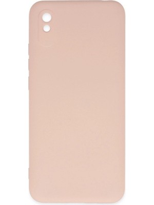 Mestore Xiaomi Redmi 9A Kılıf Nano Içi Kadife Silikon - Pudra