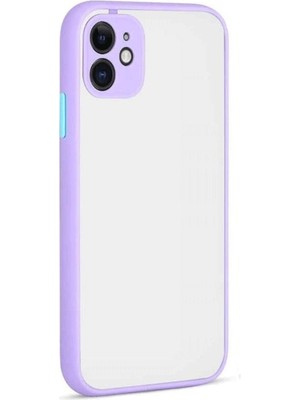 Mestore Apple Iphone 12 Kılıf Montreal Silikon Kapak - Mor
