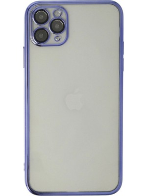 Mestore Apple Iphone 11 Pro Kılıf Razer Lensli Silikon - Mor