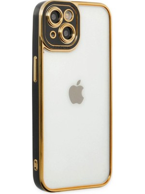 Mestore Apple Iphone 14 Plus Kılıf Liva Lens Silikon - Siyah