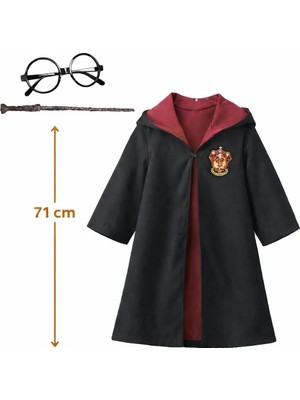 Svoria Store Harry Potter Bebek Kostüm Seti – Asa Gözlük Pelerin 71 cm (2-4 Yaş)