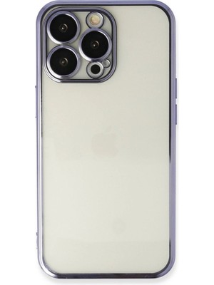 Mestore Apple Iphone 14 Pro Kılıf Razer Lensli Silikon - Mor