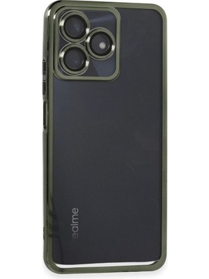 Mestore Realme C53 Kılıf Razer Lensli Silikon - Yeşil