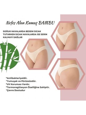 Pileli Store Pilelistore G-Box 936 Bayan Bambu 3'lü String