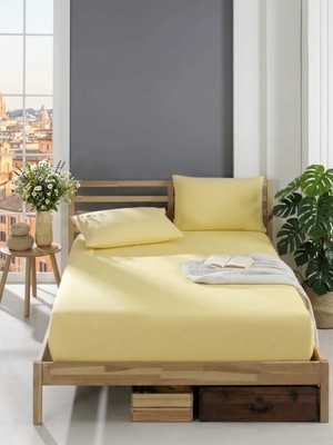 Shipla Home Pamuklu Ranforce Kumaş Lastikli Fitted Yastıklı Çarşaf Seti