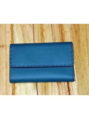 Edo Bag Wallet Hakiki Deri Mat Saraçlı Kadın Cüzdan