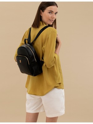 Pierre Cardin Kadın Siyah Sırt Çantası 50334490-VR046